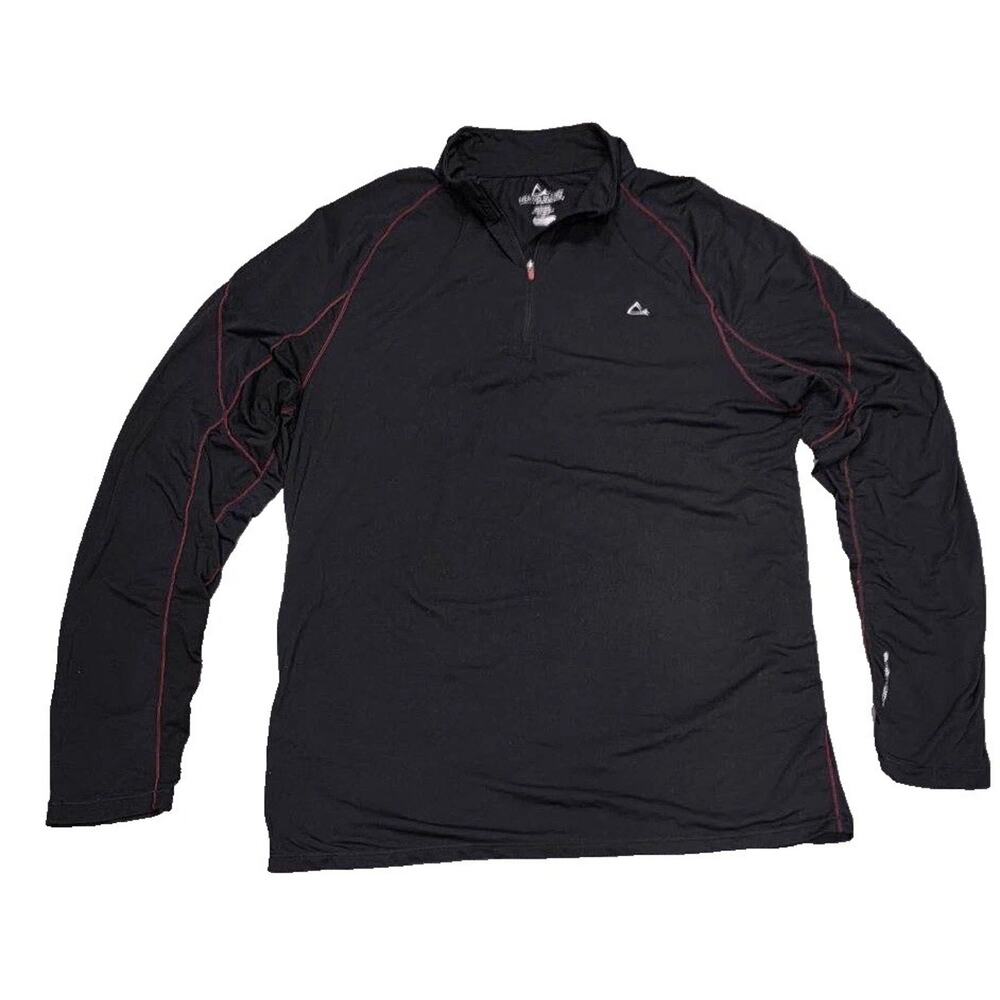 Paradox Dri Release Men L Black Lightweight Merino Blend Sweater 1/4 Zip A004232